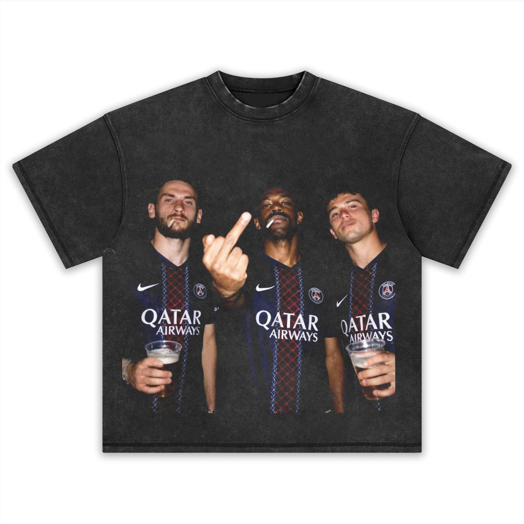 PSG-Khvicha Kvaratskhelia & João Neves & Ousmane Dembélé Tee
