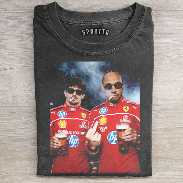 F1 charles & lewis Ferrari T-shirt