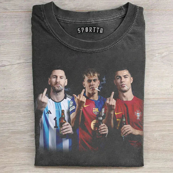 Messi & Cristiano Ronaldo & Lamine Yamal T-Shirt