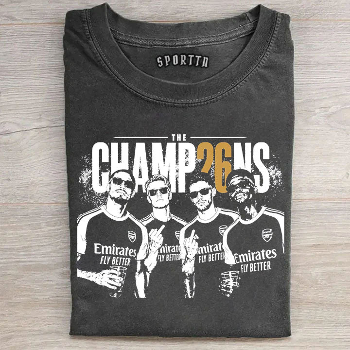 Arsenal Premier League Champions Shirt, Gunners Trophy Graphic Tee
