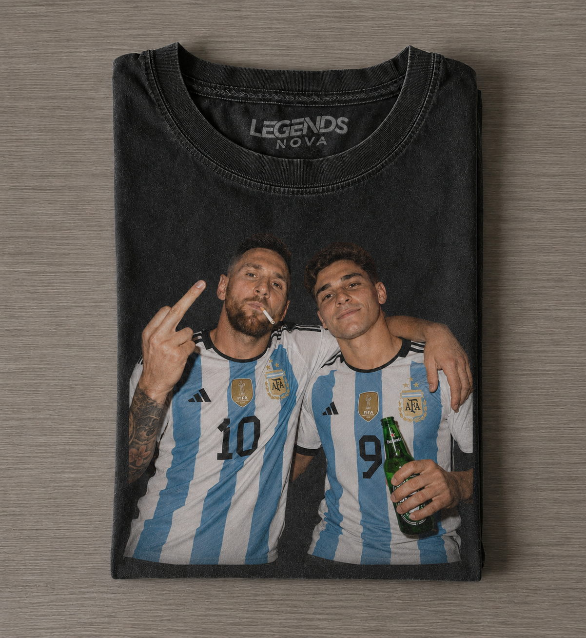 Messi & Julián Álvarez Argentina 2026 Vintage Tee