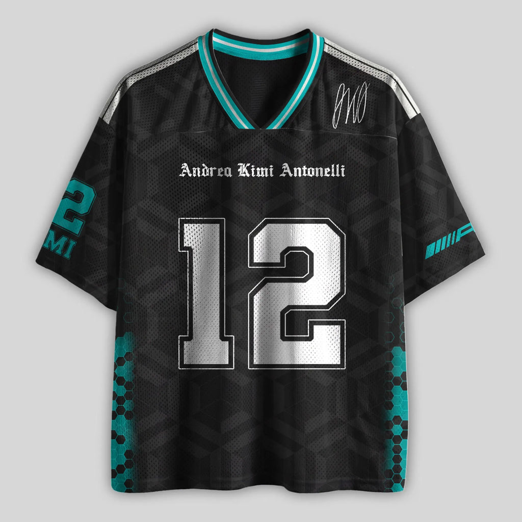 Antonelli #12 Racing Mesh Football Jersey