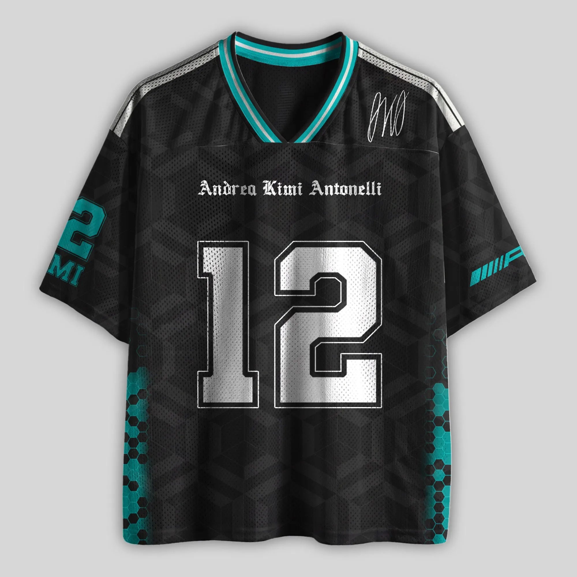Antonelli #12 Racing Mesh Football Jersey