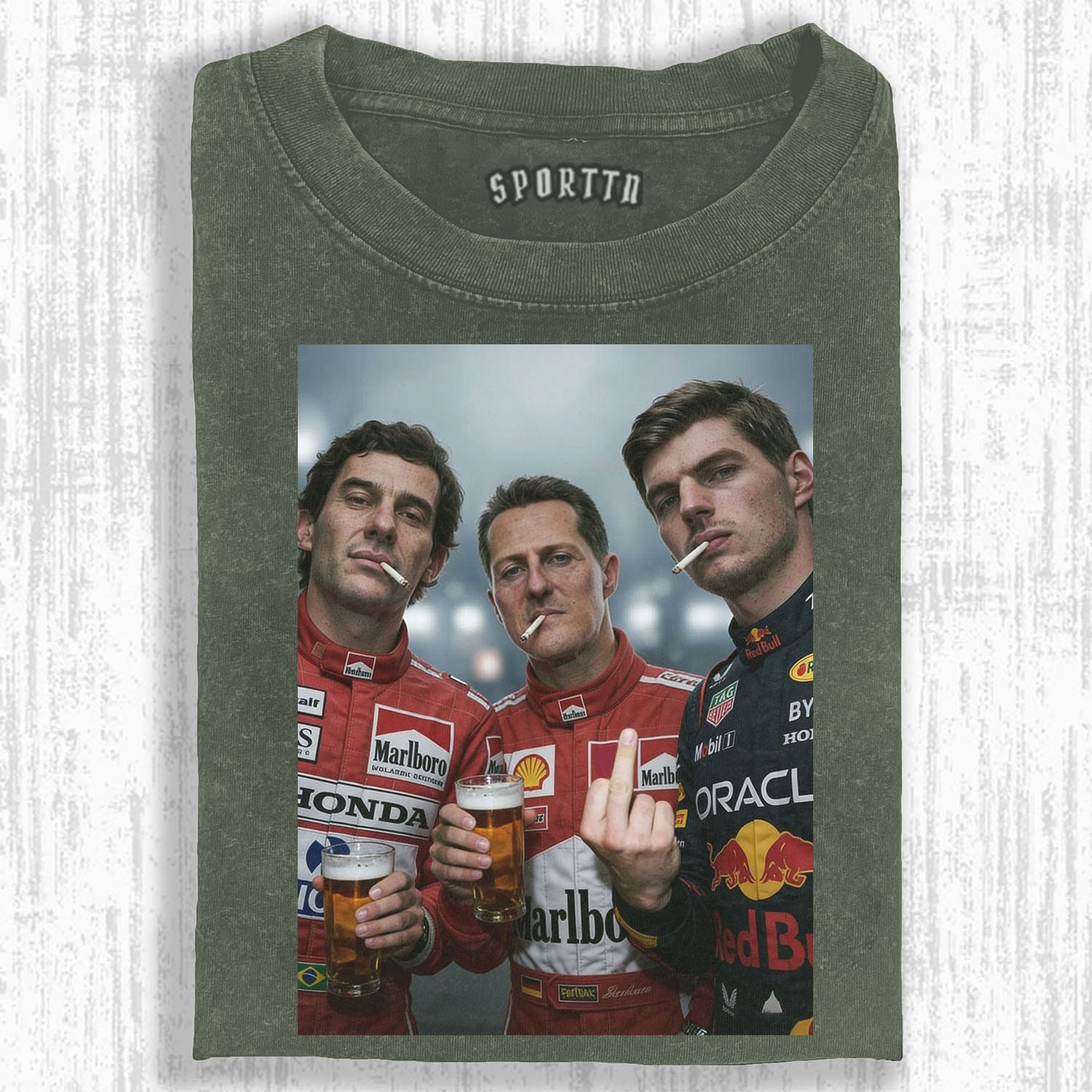 F1 Three Kings Together:Senna & Michael Schumacher & Max Verstappen T-shirt