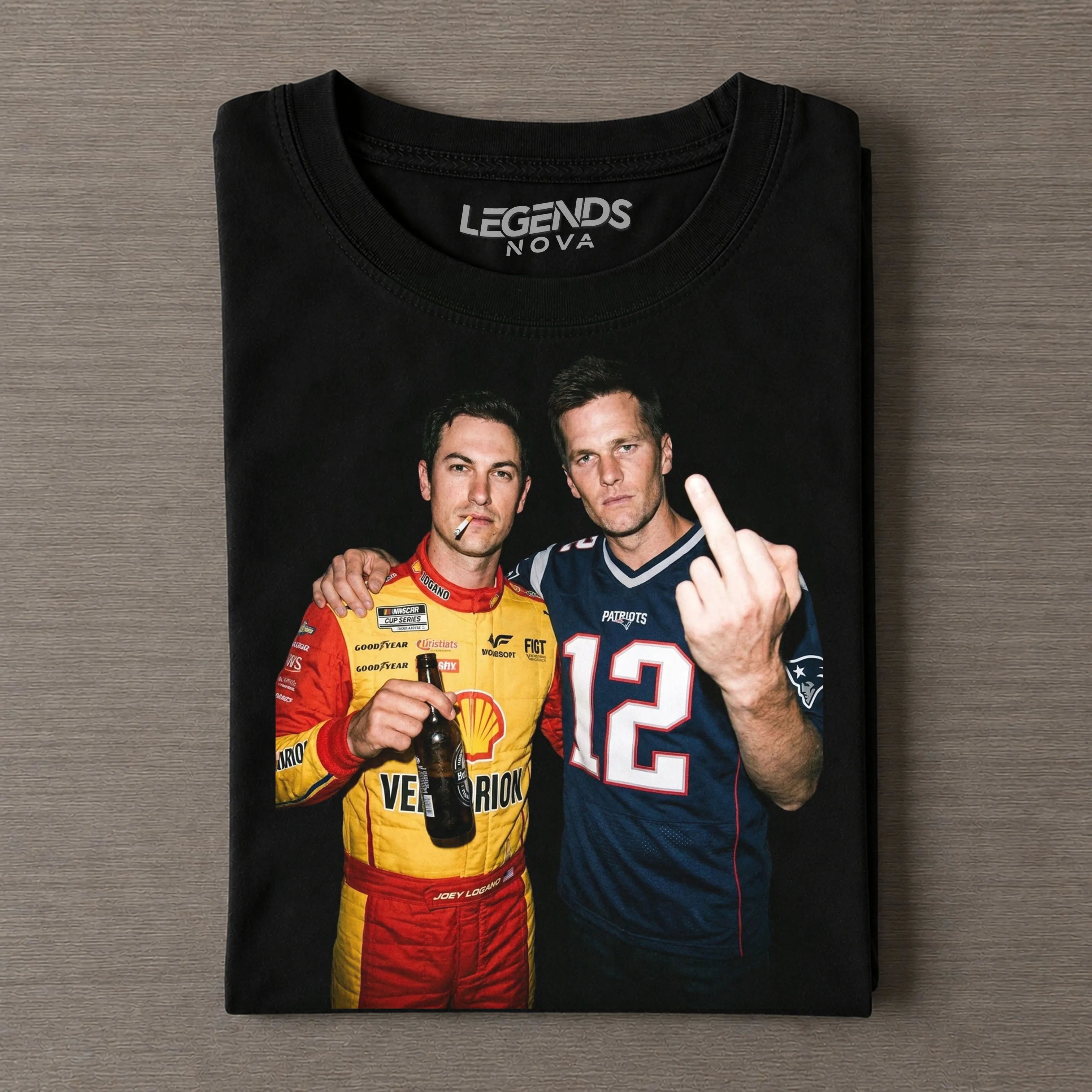 Joey Logano & Tom Brady T-shirt