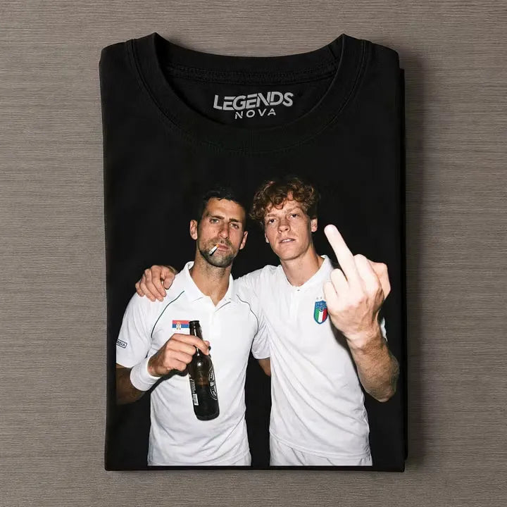 Wimbledon 2026 Men's Singles Germany Novak Djokovic & Italy Jannik Sinner Tennis T-shirt