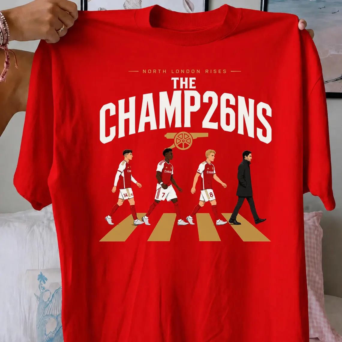 Arsenal Premier League Champions Shirt, North London Victory Tee, Historic Championship Celebration Shirt