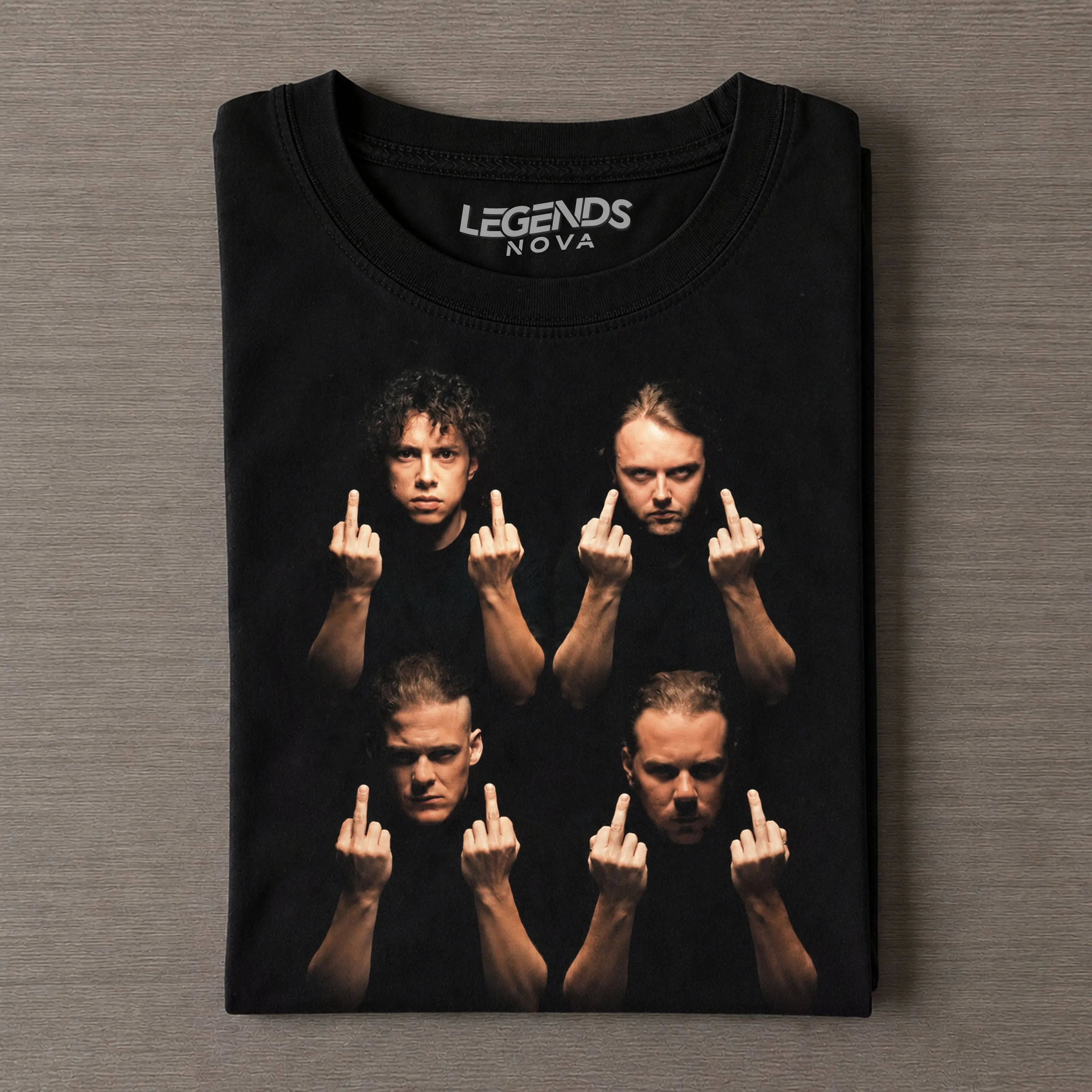 Metallica Vintage Rock Band Graphic T‐Shirt