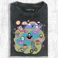 HORROR MOVIE CHARACTERS SUMMER POOL PARTY TEE