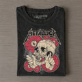 Metallica Vintage Rock Band Graphic T‐Shirt
