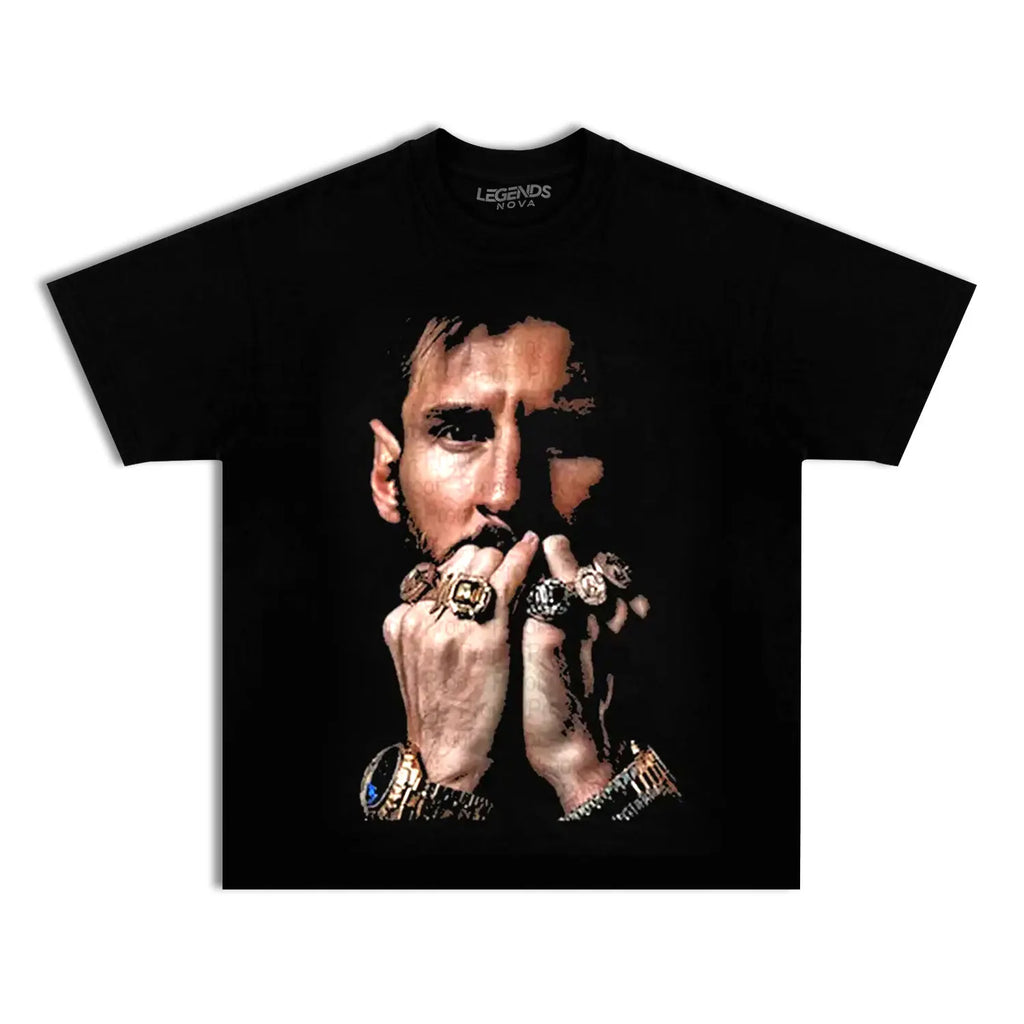 Vintage Lionel Messi Shirt - Vintage Design Argentina Soccer Football, Champion Rings T-shirt