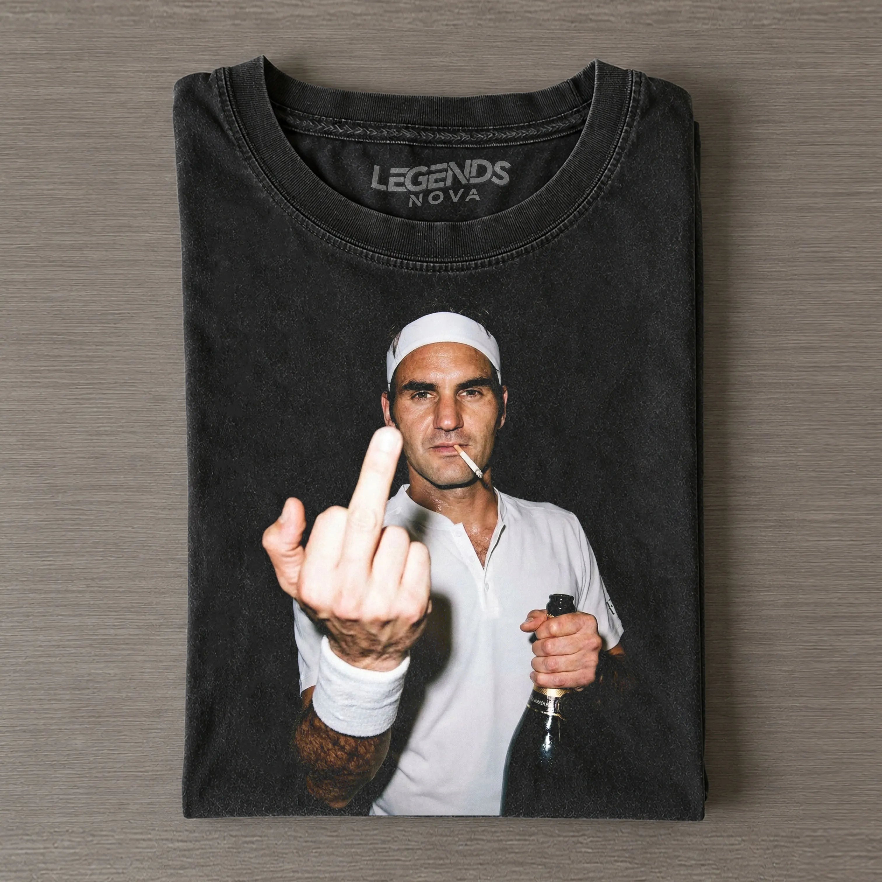 Roger Federer Tennis legend graphic T-shirt