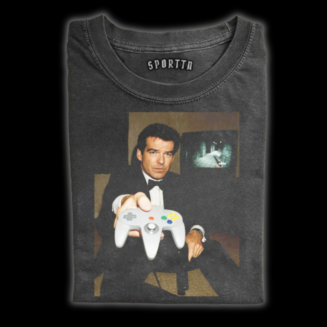 N64 JAMES BOND 'YOUR TURN' FUNNY T-SHIRT
