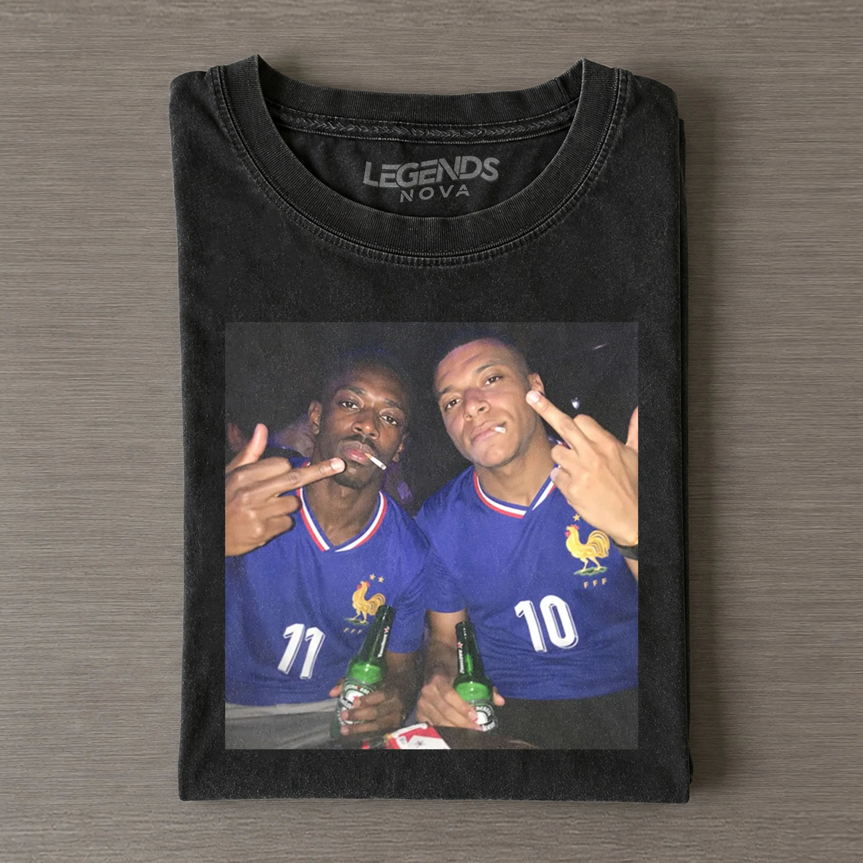 Ousmane Dembélé & Kylian Mbappé France Team Tee