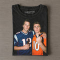 Bo Nix & Tom Brady Football T-shirt