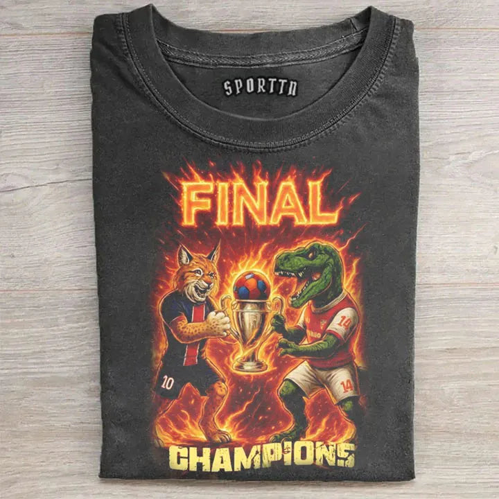 Clash of Titans: PSG vs Arsenal in the UCL Final T-shirt