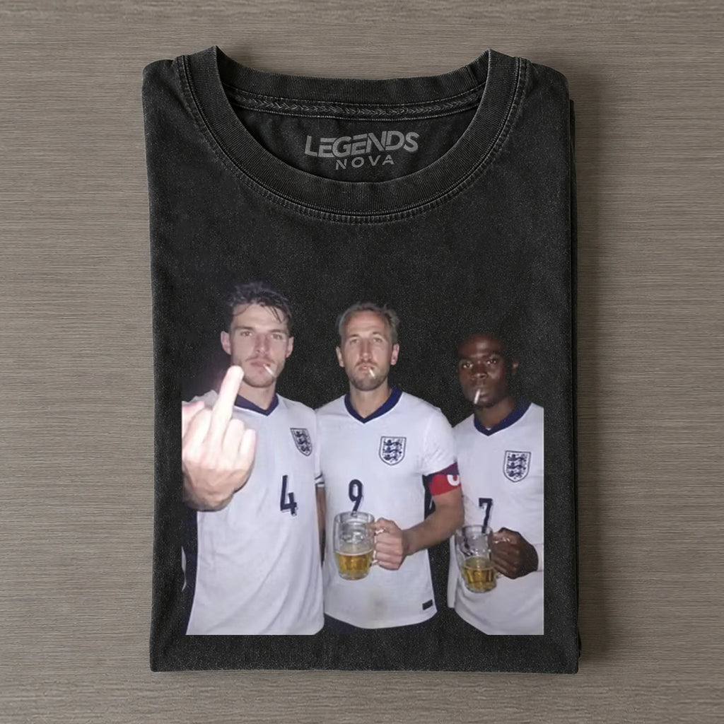 Harry Kane & Bukayo Saka & Declan Rice England Football Style Tee
