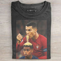 Funny CR7 Eating Noodles Meme Graphic Tee