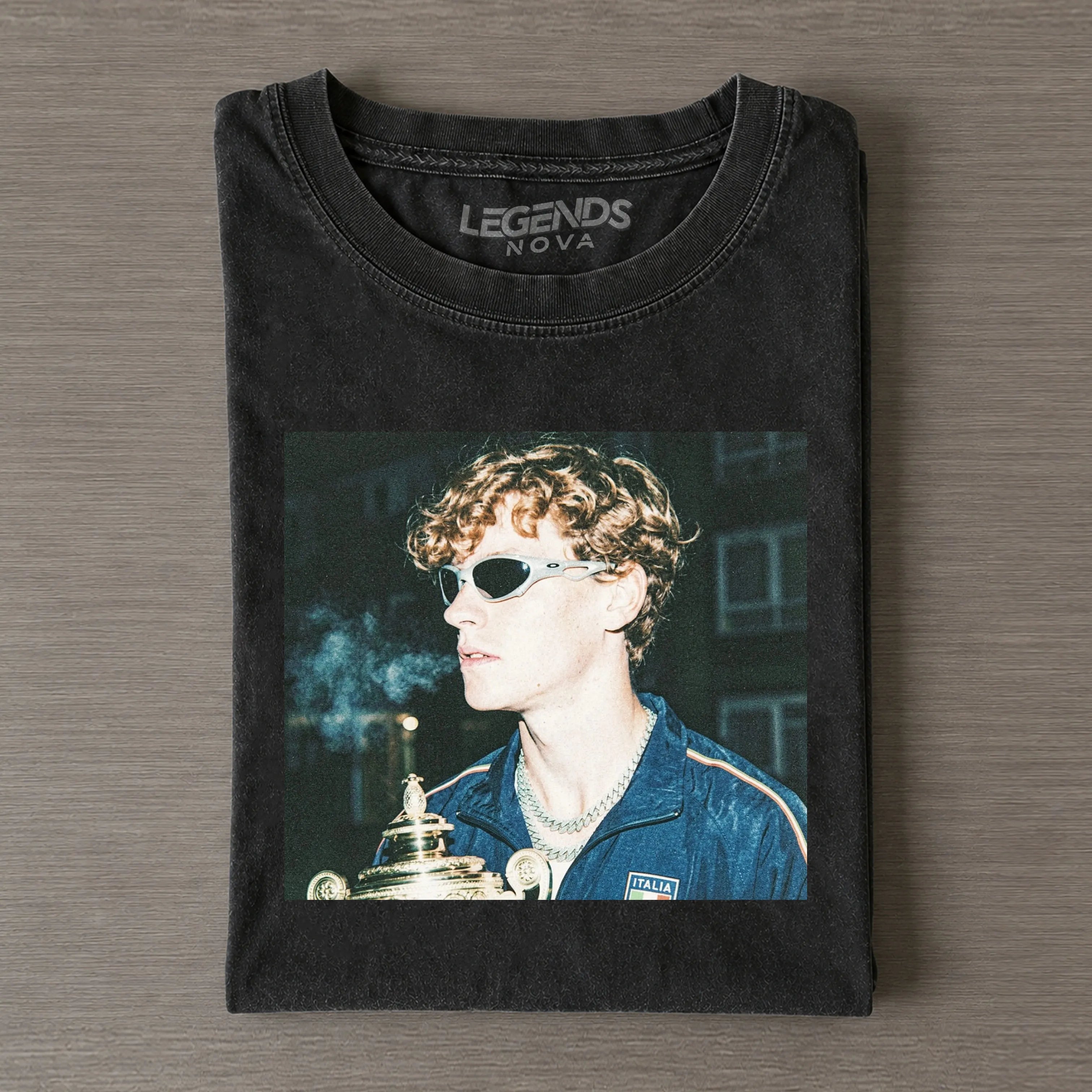 Wimbledon 2026 Men's Singles Champion Italy Jannik Sinner Tennis T-shirt