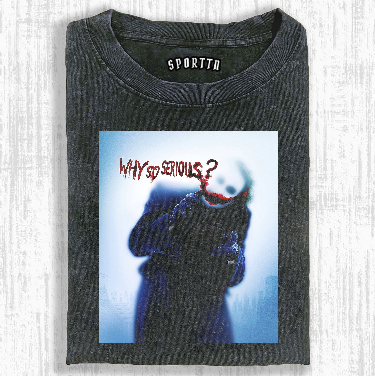 JOKER "WHY SO SERIOUS" THEMED T-SHIRT