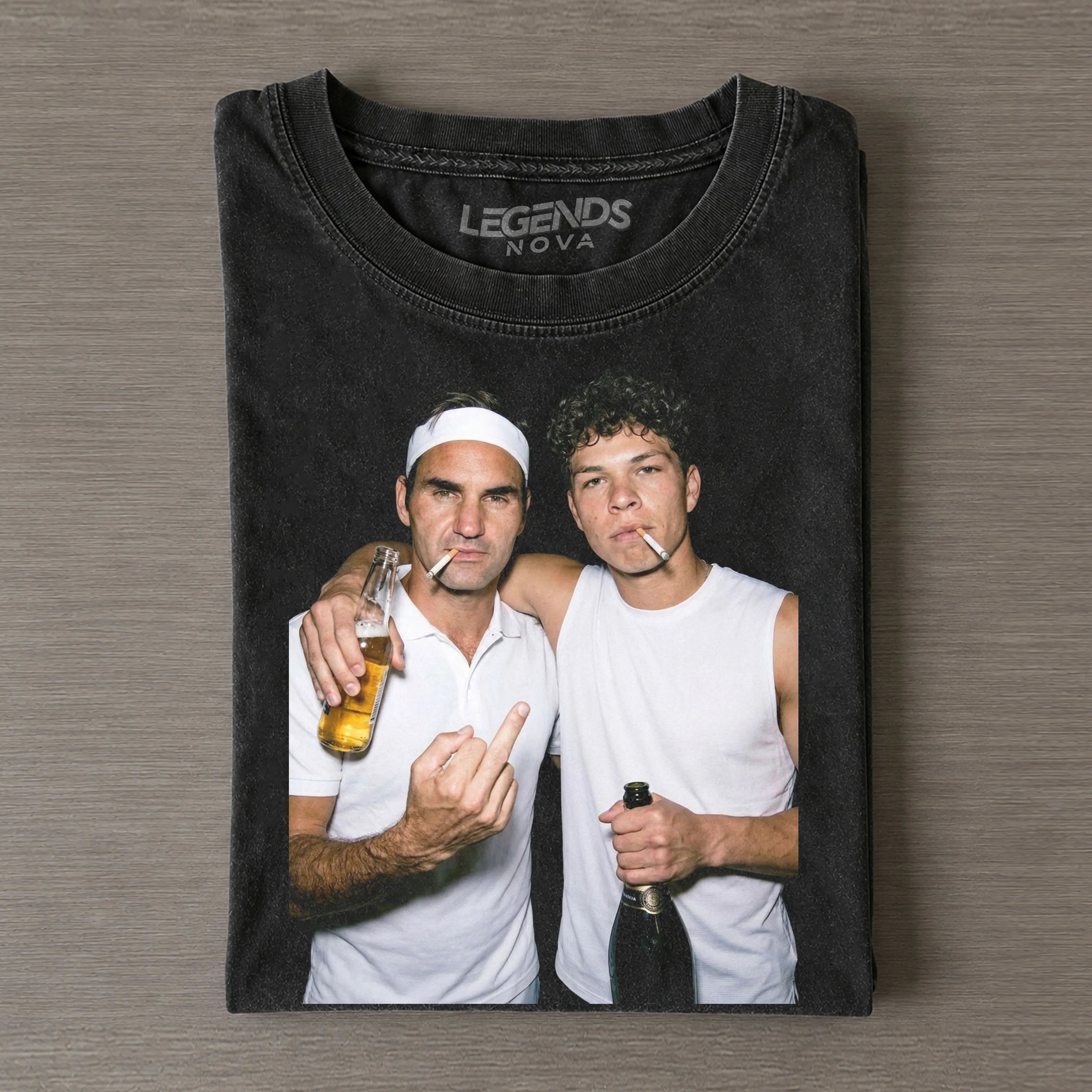 Ben Shelton & Roger Federer 2026 Vintage T-shirt
