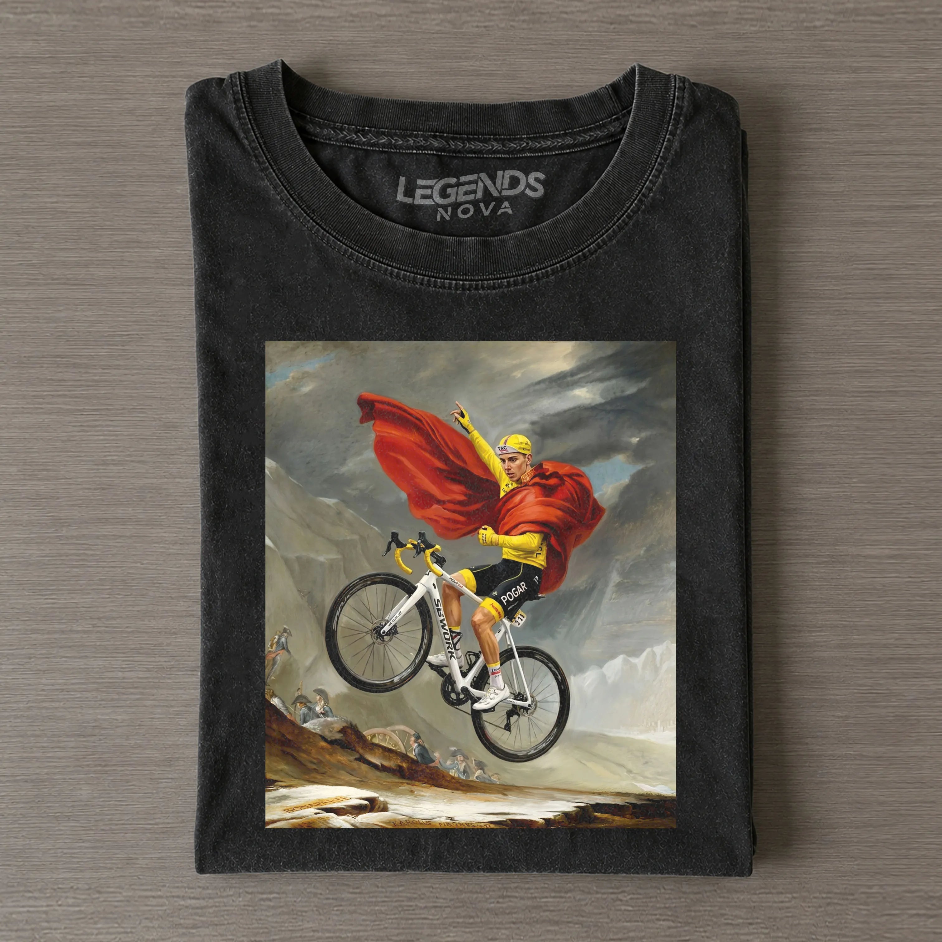 Pogacar Tour de France Alpine Conqueror Funny Vintage T-shirt
