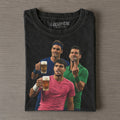 Carlos Alcaraz & Roger Federer & Novak Djokovic 2026 Vintage T-shirt