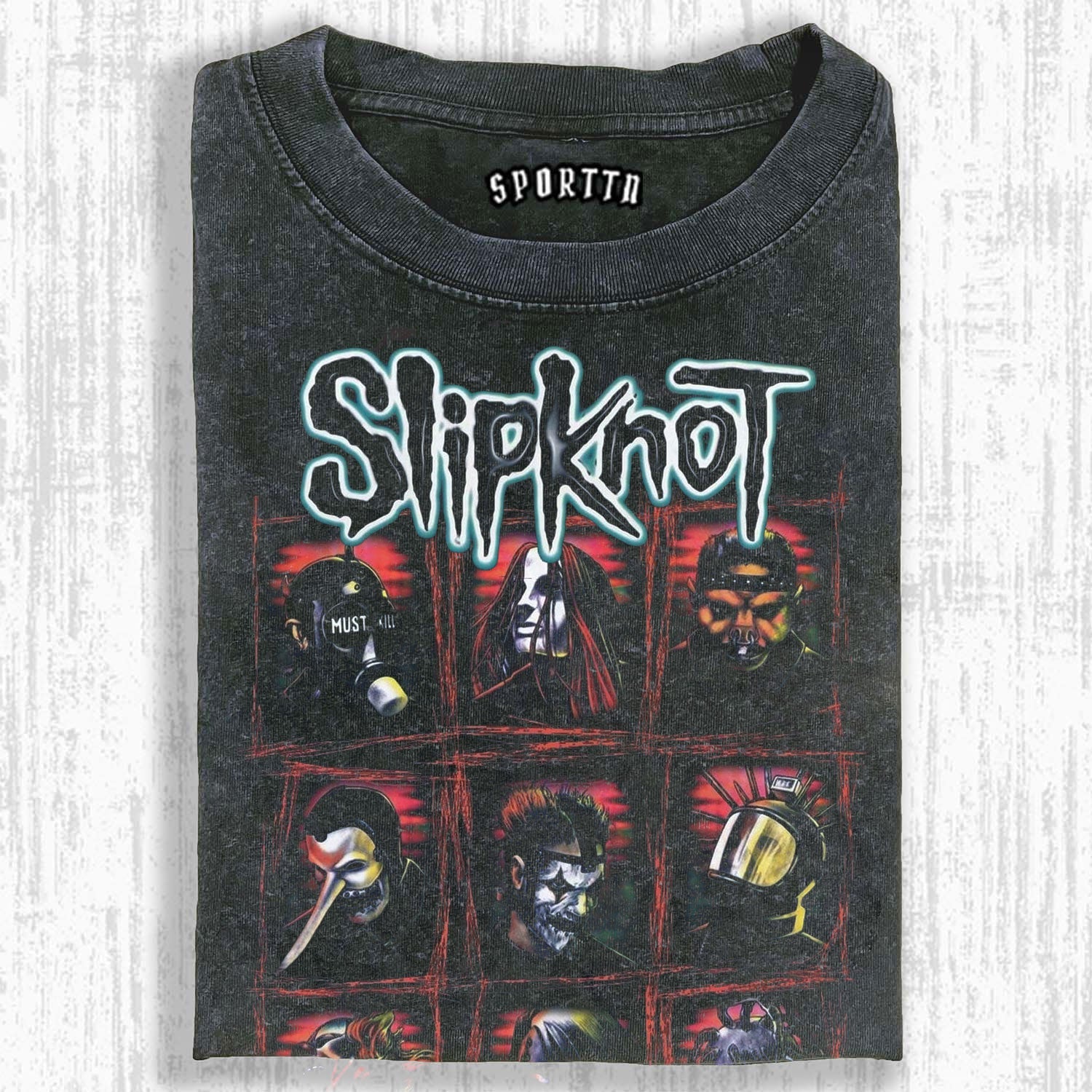 MUSIC SLIPKNOT VINTAGE WASHED TEE