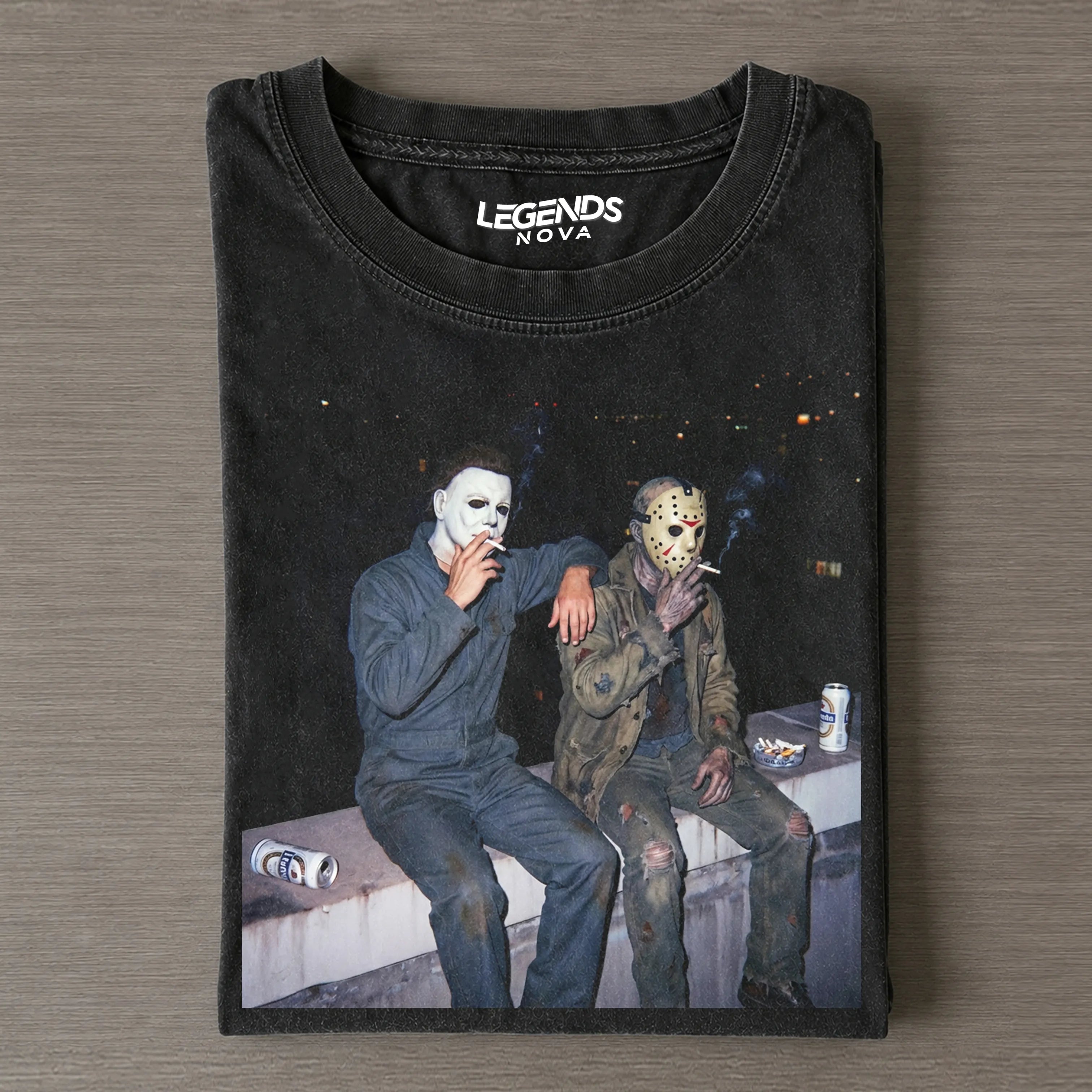 Michael Myers & Jason Voorhees Vintage Tee