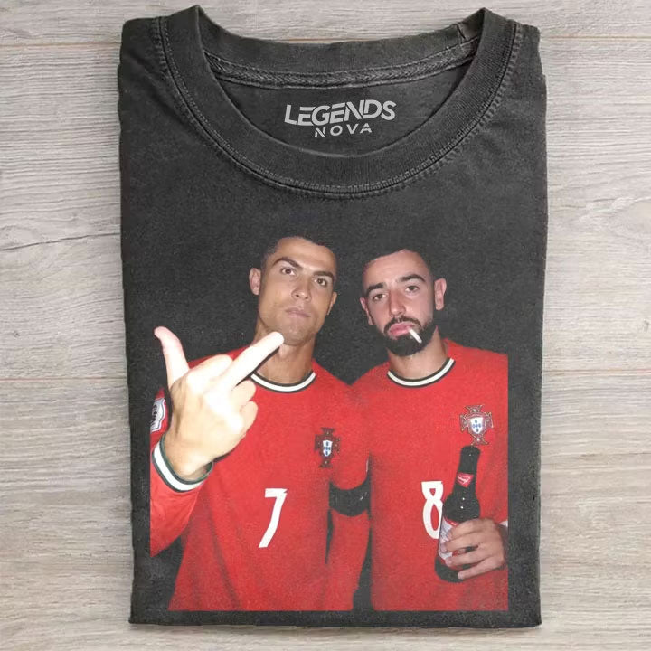 Cristiano Ronaldo & Bruno Fernandes Portugal Style Tee