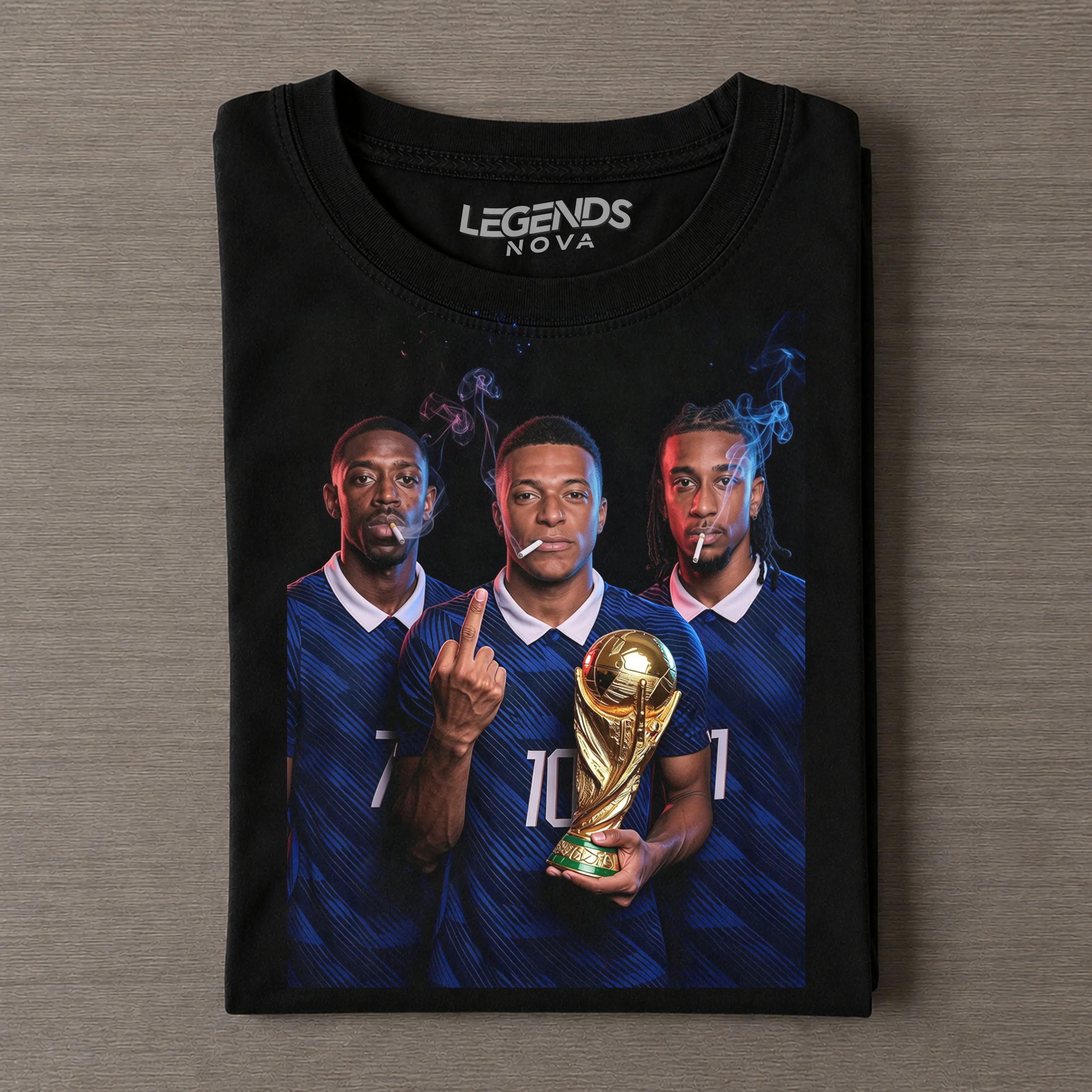 Ousmane Dembélé & Kylian Mbappé & Michael Olise France T-shirt