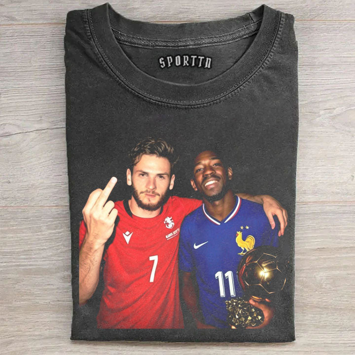 Khvicha Kvaratskhelia & Ousmane Dembélé T-shirt