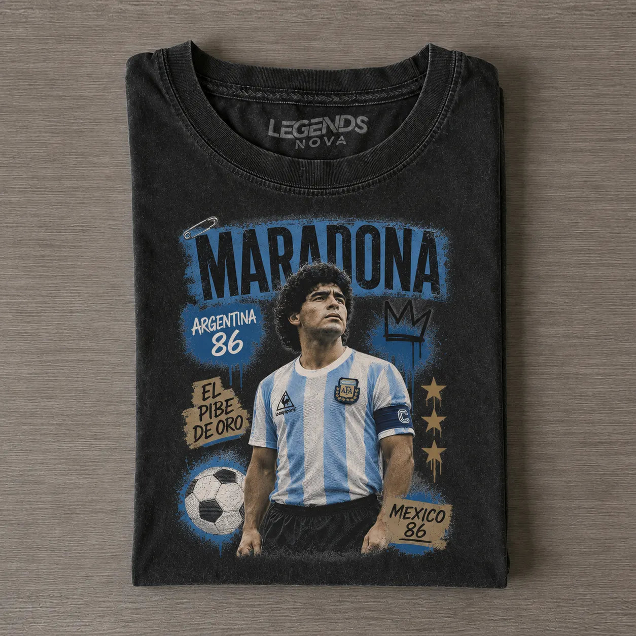 Maradona Mexico 86 Vintage T-Shirt