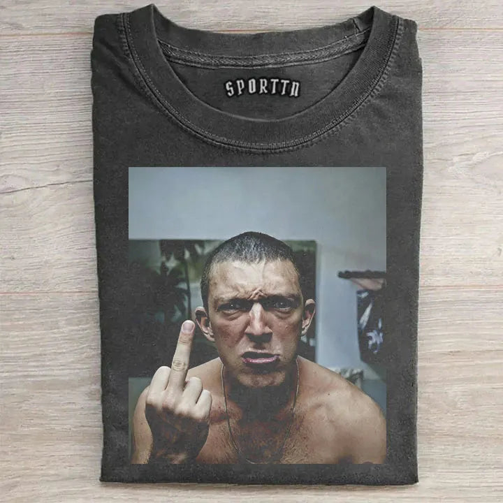 LA HAINE ”MIDDLE FINGER“ VINTAGE GRAPHIC TEE