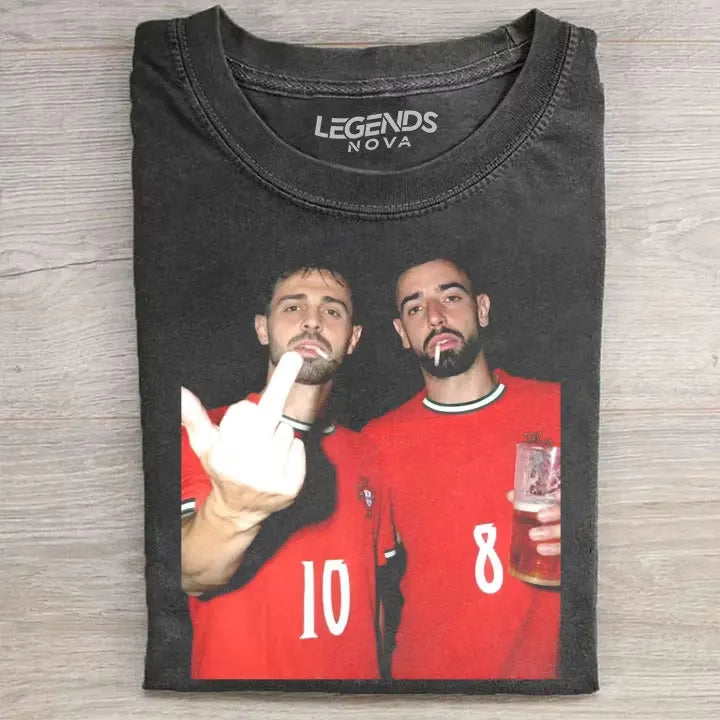 Bernardo Silva & Bruno Fernandes Portugal Style Tee