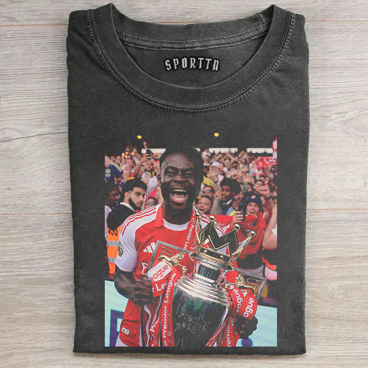 Bukayo Saka Raya Premier League Champion 2026 T-Shirt