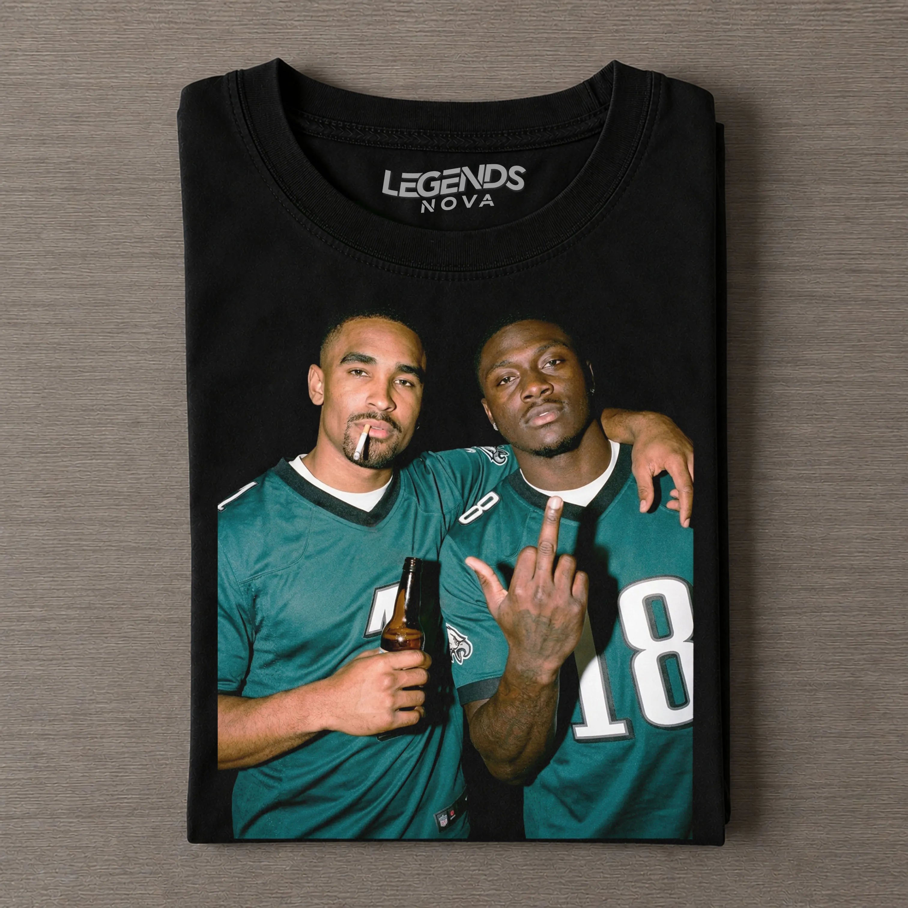 Jalen Hurts & A.J. Brown Football T-shirt