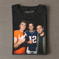 Bo Nix & Tom Brady & Michael Rubin Football T-shirt