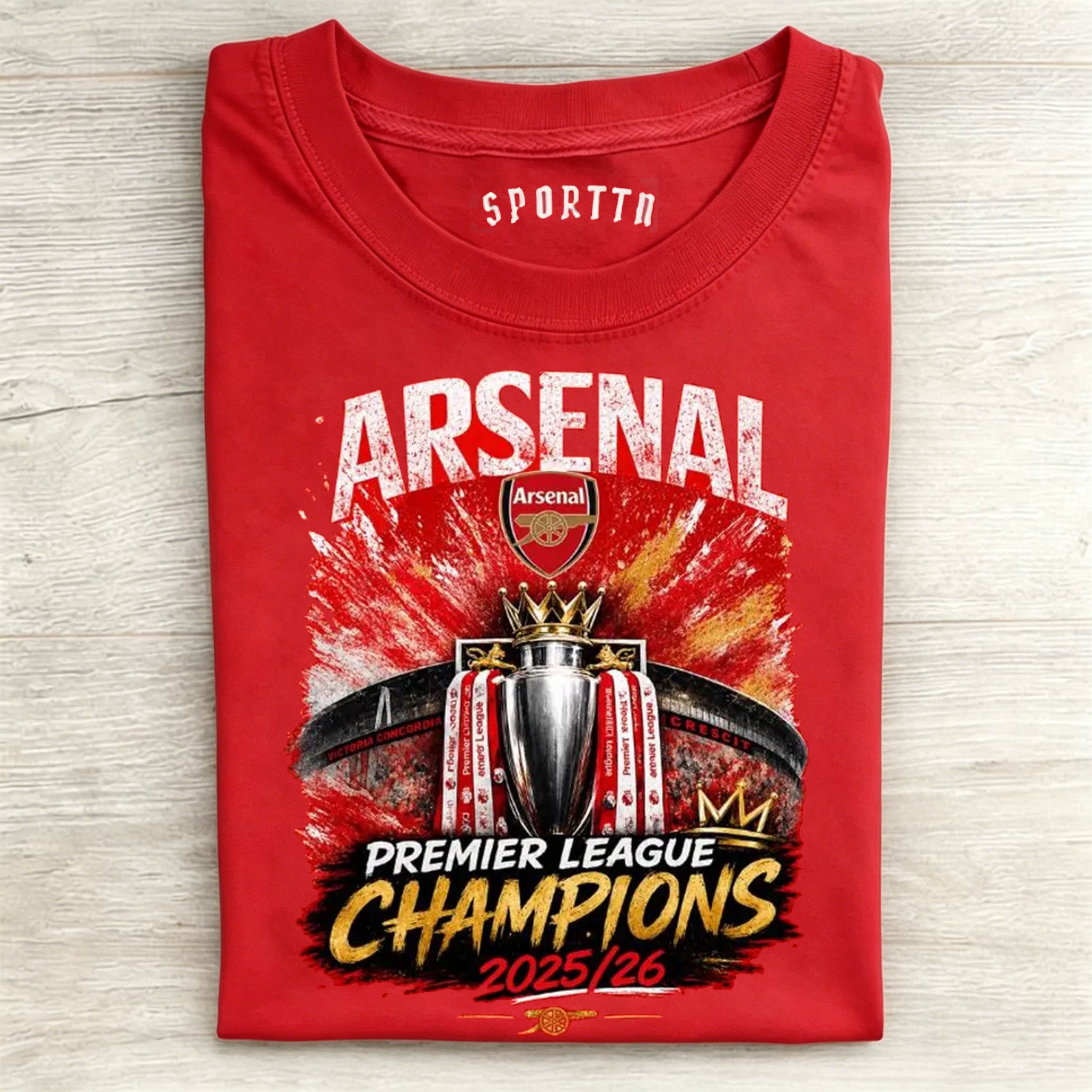 Arsenal Premier League Champions Shirt, North London Victory Tee, Historic Championship Celebration Shirt