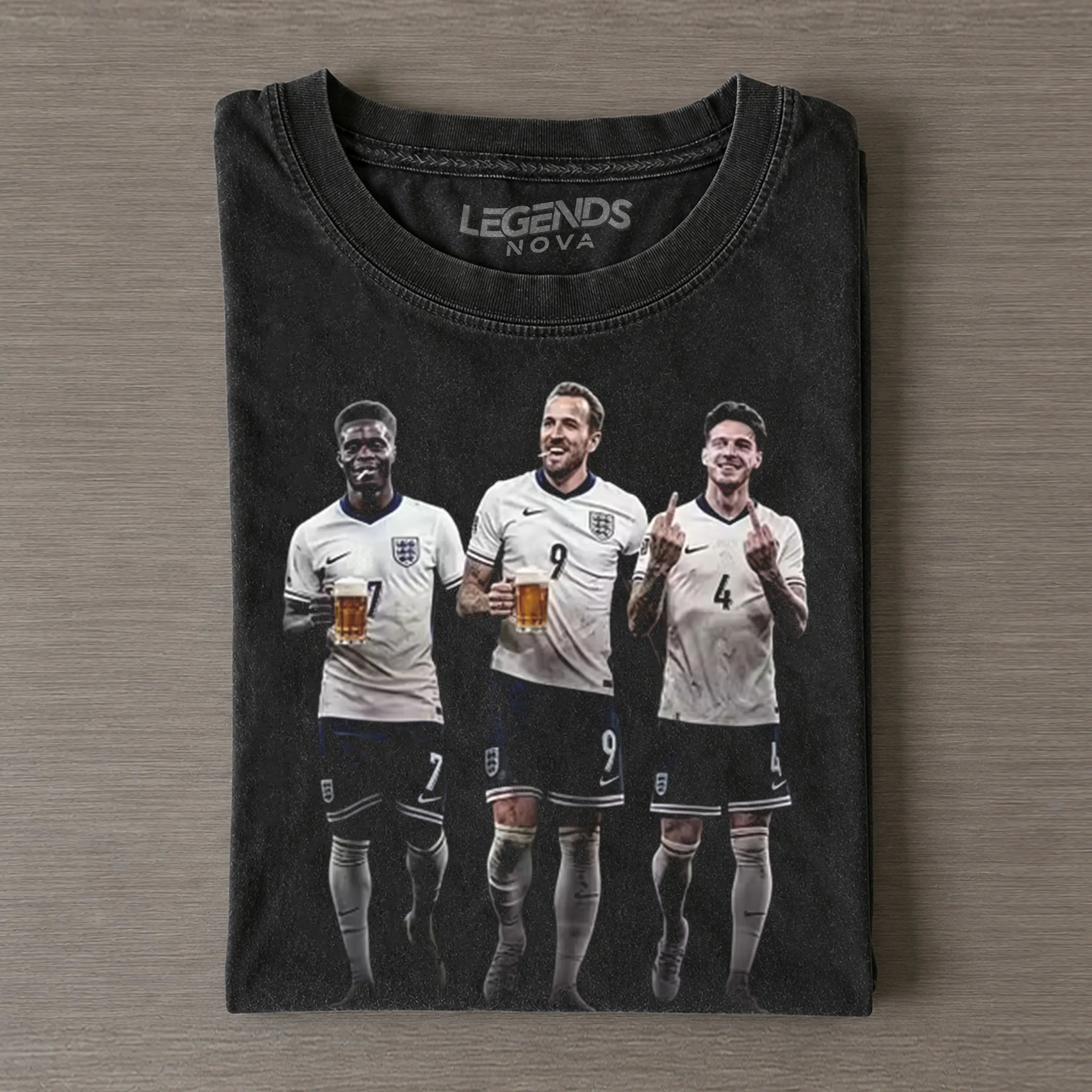 Bukayo Saka & Harry Kane & Declan Rice England Football Tee