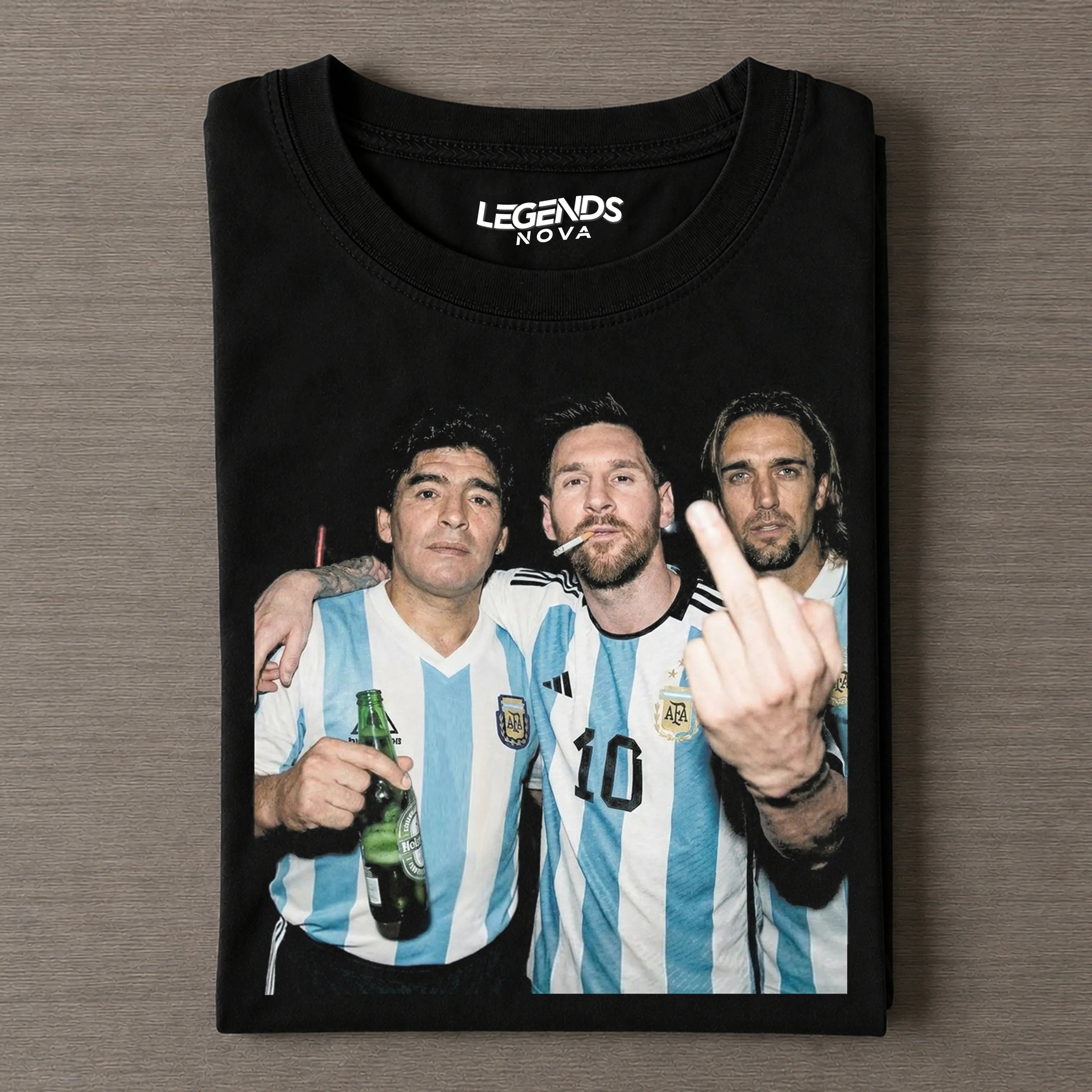 Lionel Messi & Diego Maradona & Gabriel Batistuta Tee