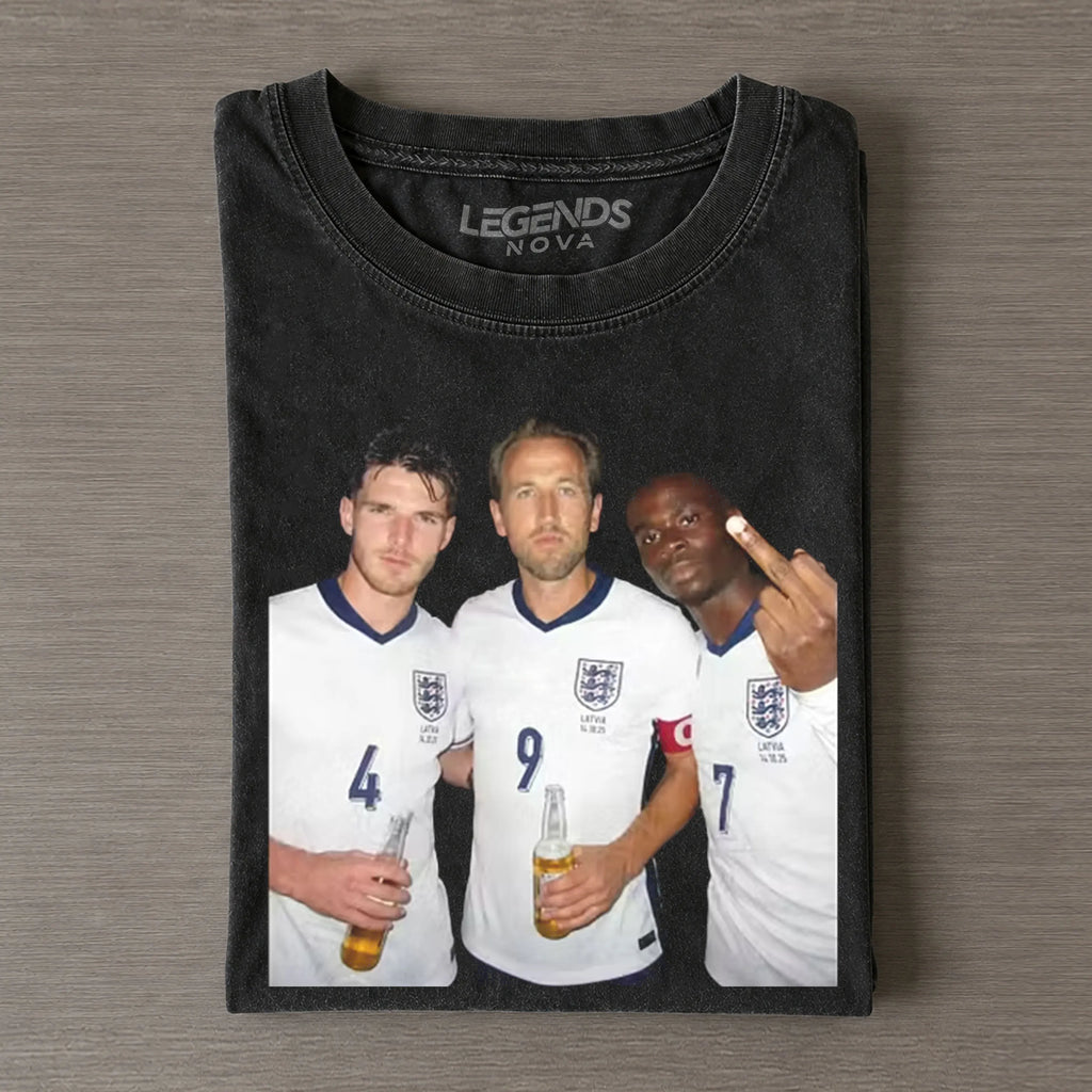 Harry Kane & Bukayo Saka & Declan Rice England Football Culture Tee