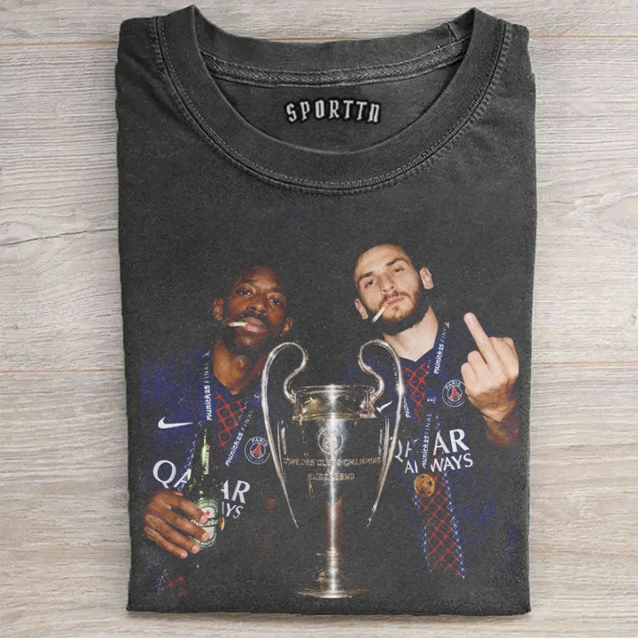 PSG-Khvicha Kvaratskhelia & Ousmane Dembélé Tee