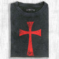 KNIGHTS TEMPLAR CROSS VINTAGE T-SHIRT
