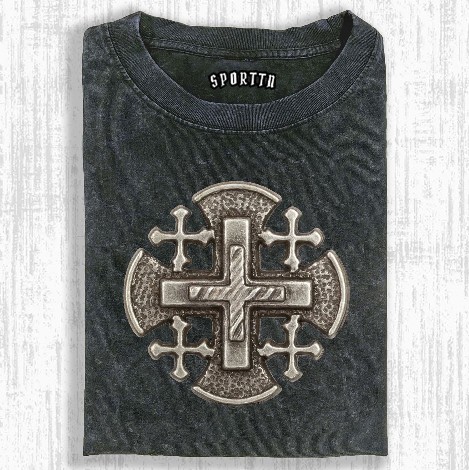 JERUSALEM CROSS VINTAGE T-SHIRT