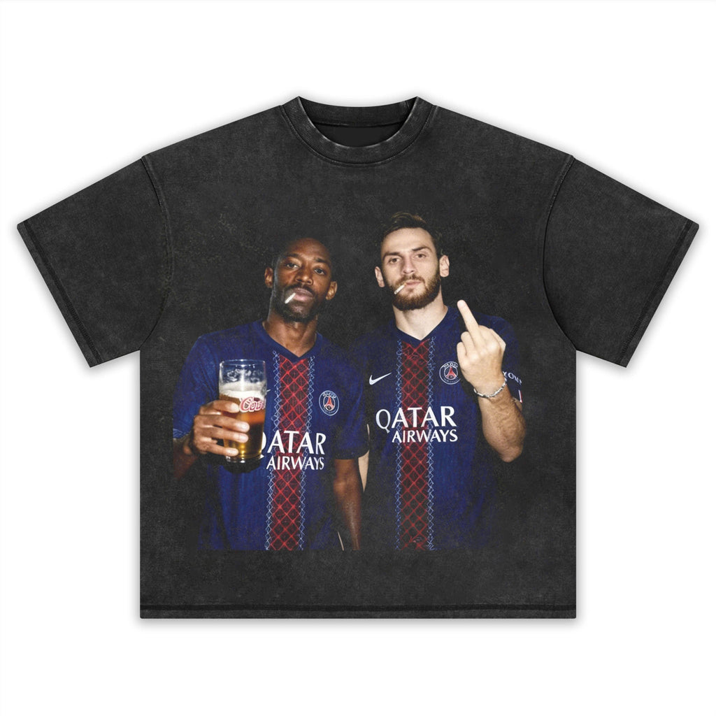 PSG-Khvicha Kvaratskhelia & Ousmane Dembélé Tee