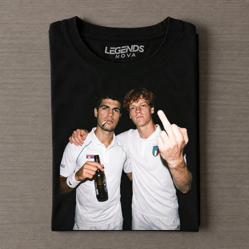 2026 Men's Singles Spain Carlos Alcaraz & Italy Jannik Sinner Tennis T-shirt