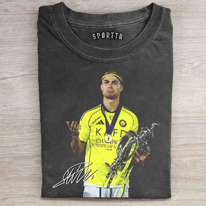 Cristiano Ronaldo CR7’s 2025–26 Saudi Pro League Title T-shirt