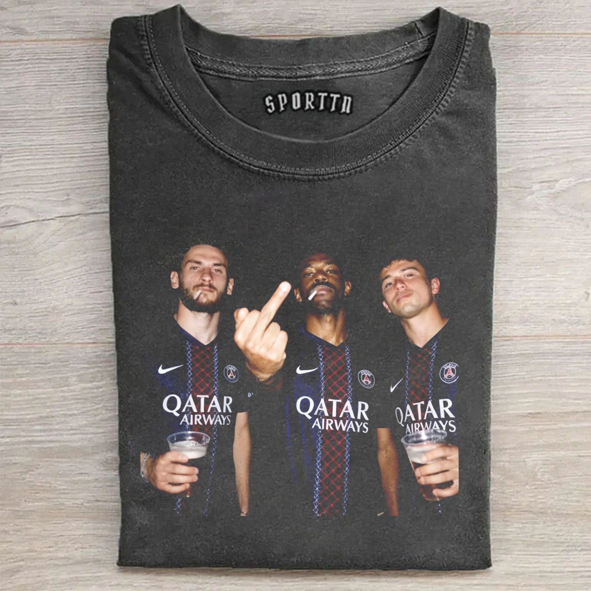 PSG-Khvicha Kvaratskhelia & João Neves & Ousmane Dembélé Tee