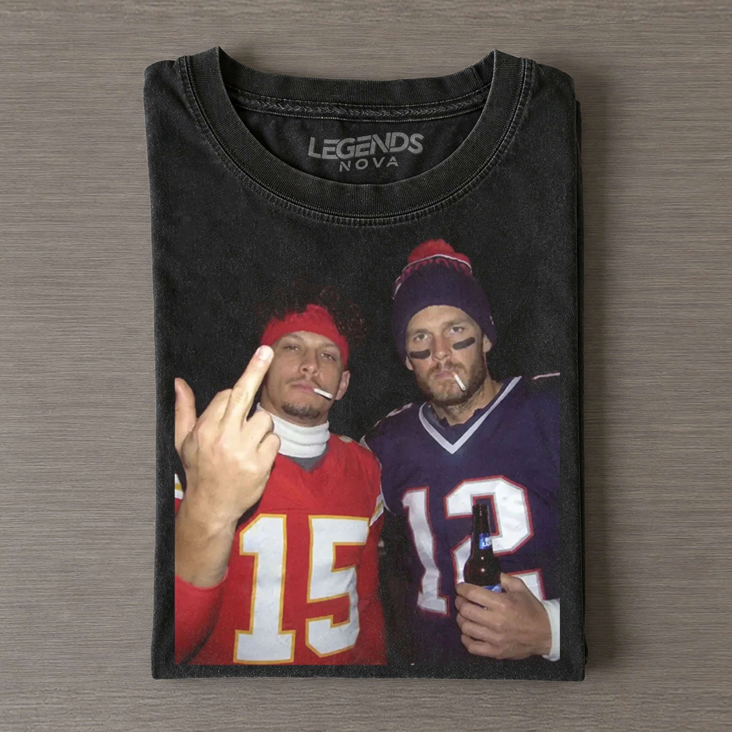 Patrick Mahomes & Tom Brady Football T-shirt